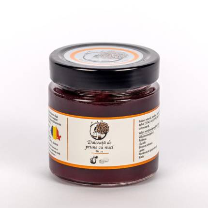 Dulceață de prune cu nuci naturală (240 g) | Livada Domniței