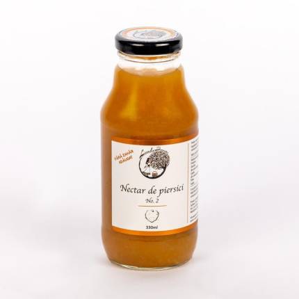 Nectar de piersici fără zahăr – Livada Domniței (330 ml)