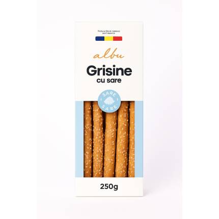 Grisine cu sare – Albu Bretzels (250 g)