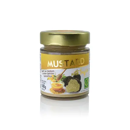 Muștar cu miere și trufe negre de vară 140g