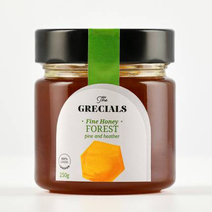Miere de Pădure cu Pin și Iarbă Neagră 250g | The Grecials